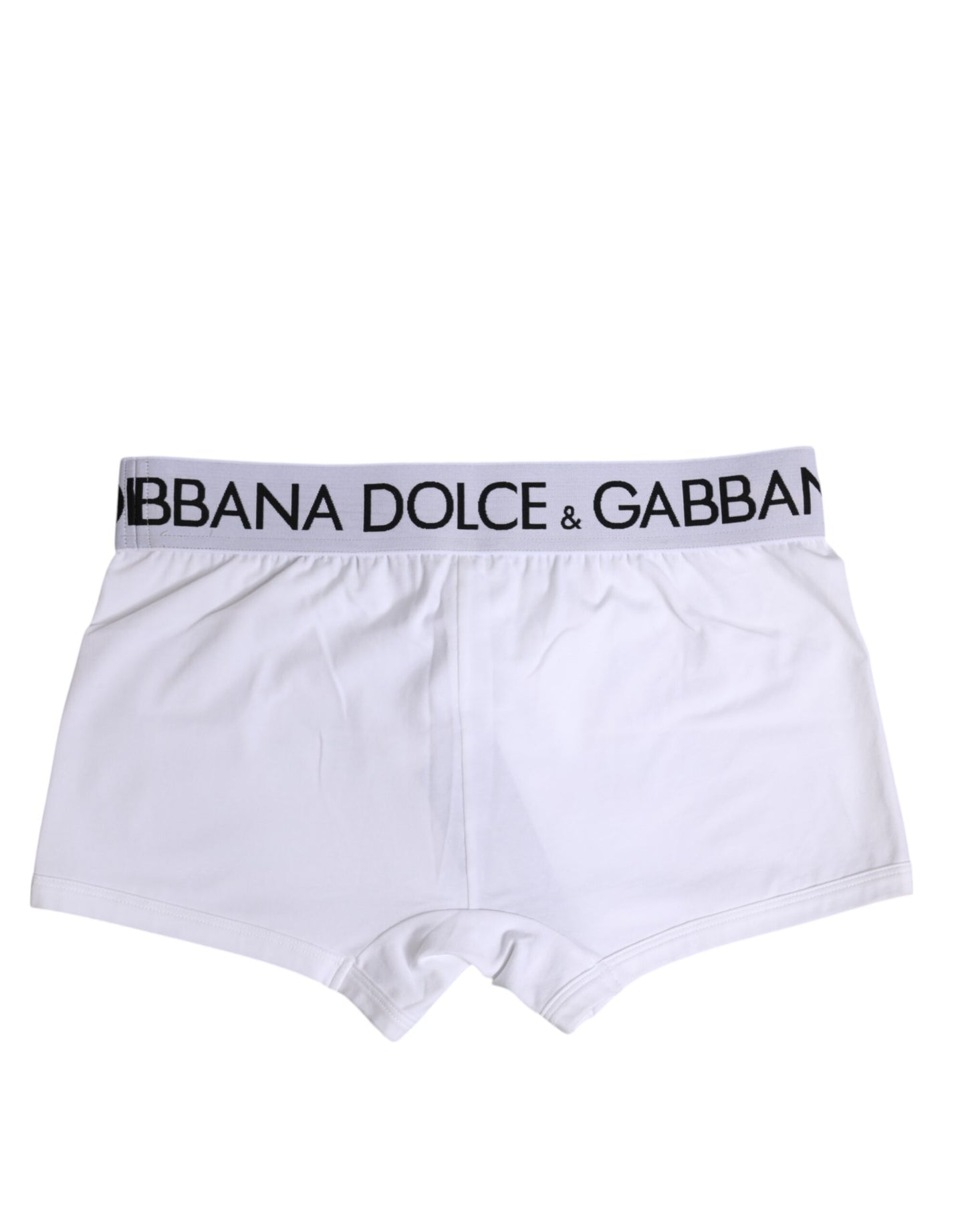 Dolce & Gabbana White Cotton Stretch Regular Boxer Underwear Dolce & Gabbana