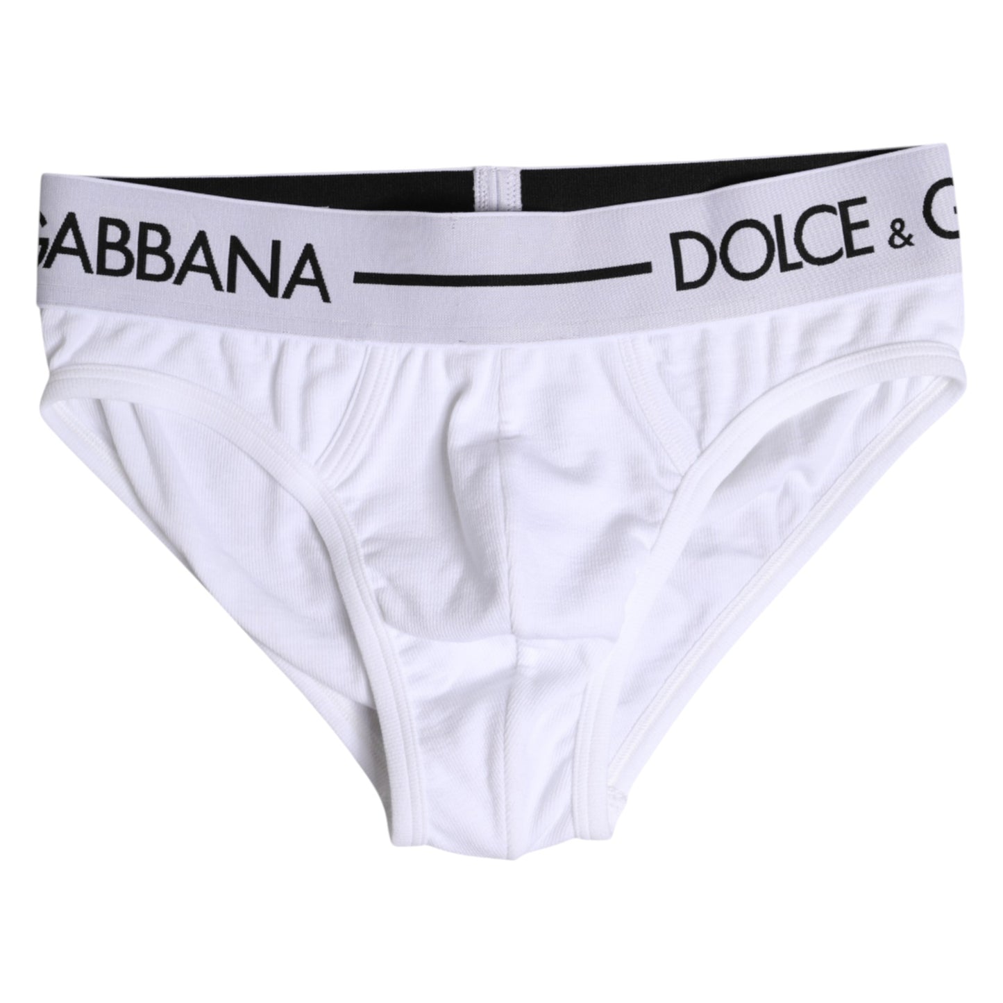 Dolce & Gabbana White Cotton Stretch Regular Brief Underwear Dolce & Gabbana