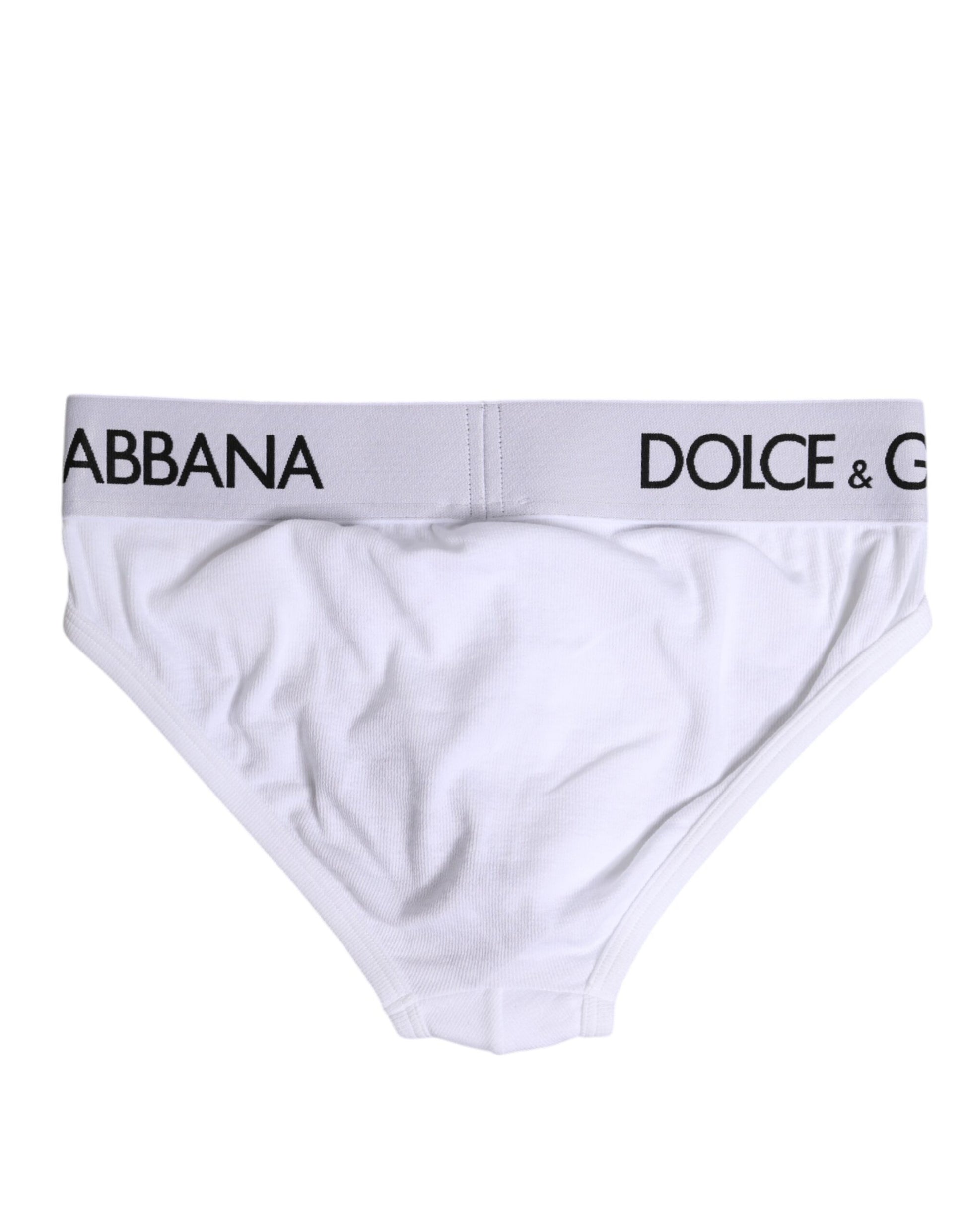 Dolce & Gabbana White Cotton Stretch Regular Brief Underwear Dolce & Gabbana