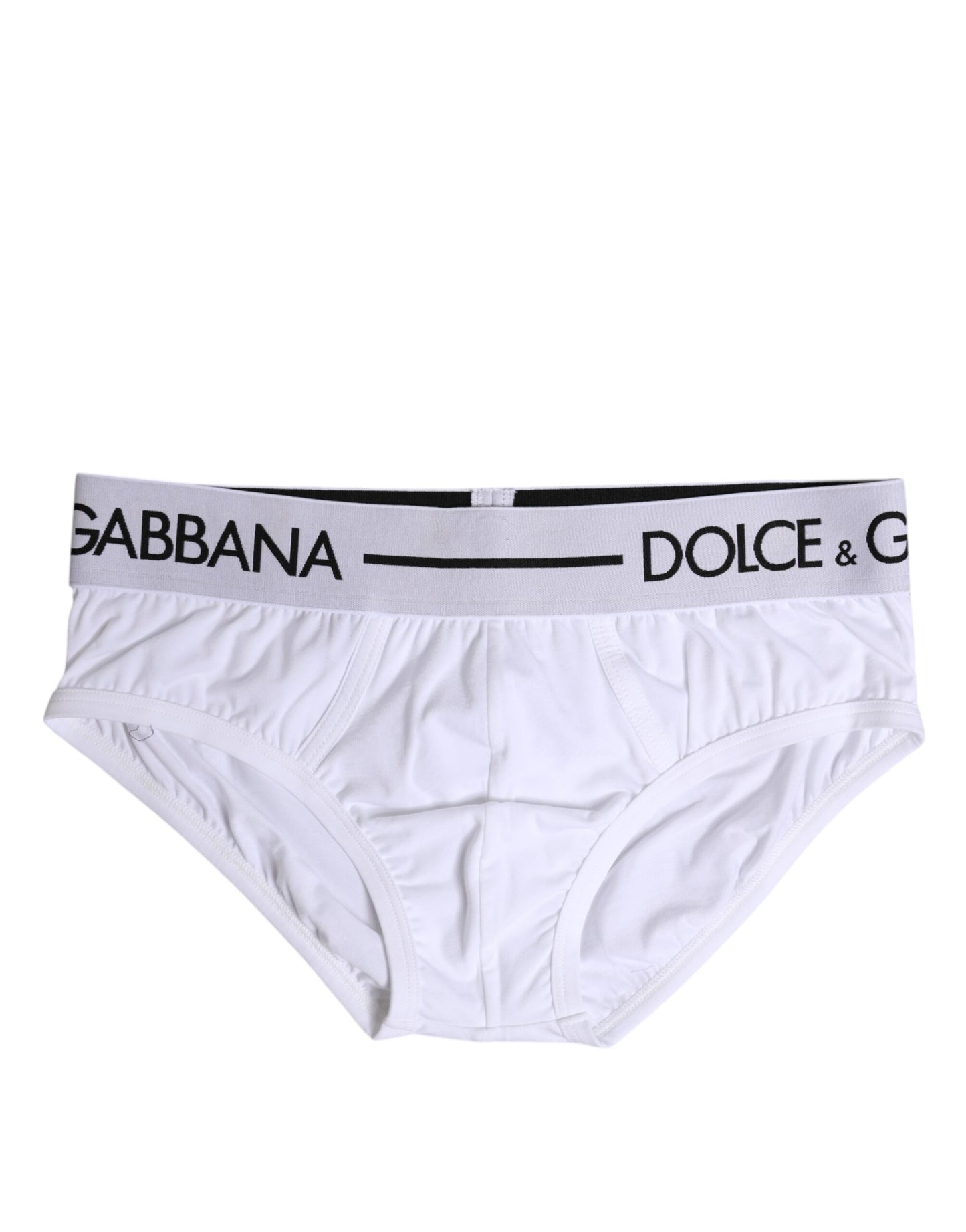 Dolce & Gabbana White Cotton Stretch Regular Brief Underwear Dolce & Gabbana