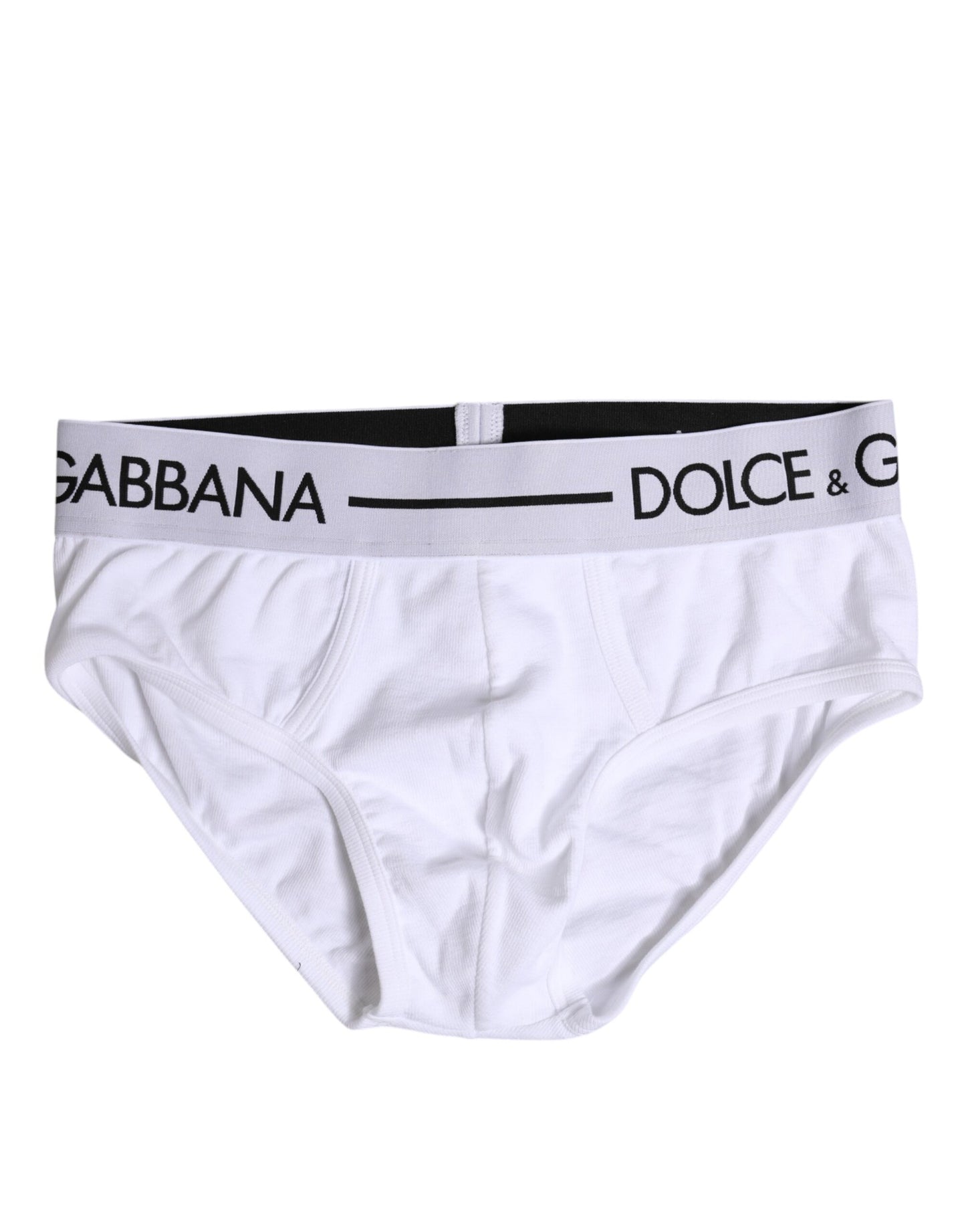 Dolce & Gabbana White Cotton Stretch Regular Brief Underwear Dolce & Gabbana