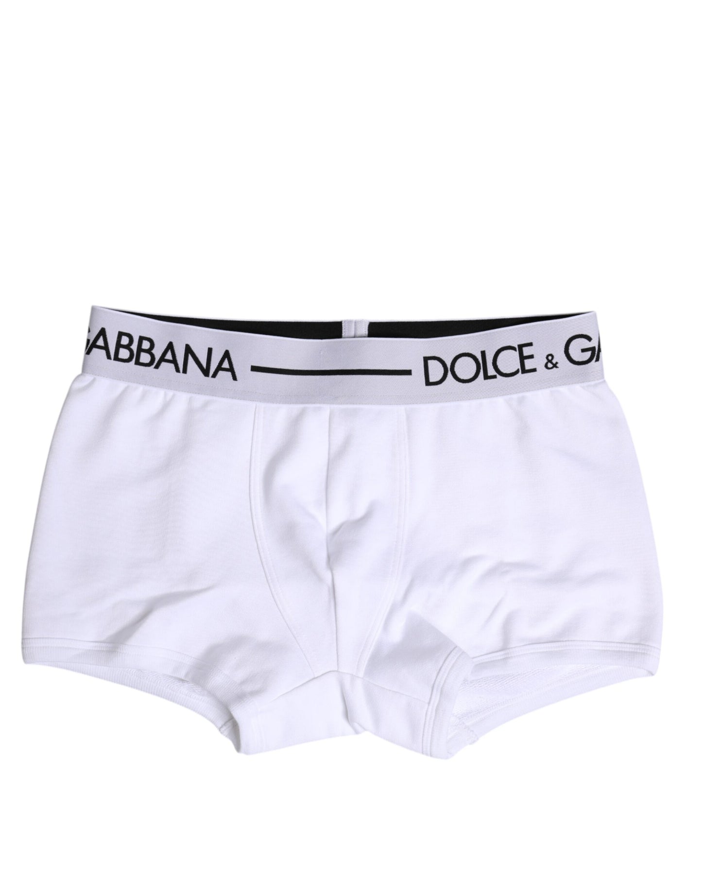 Dolce & Gabbana White Cotton Stretch Regular Boxer Underwear Dolce & Gabbana
