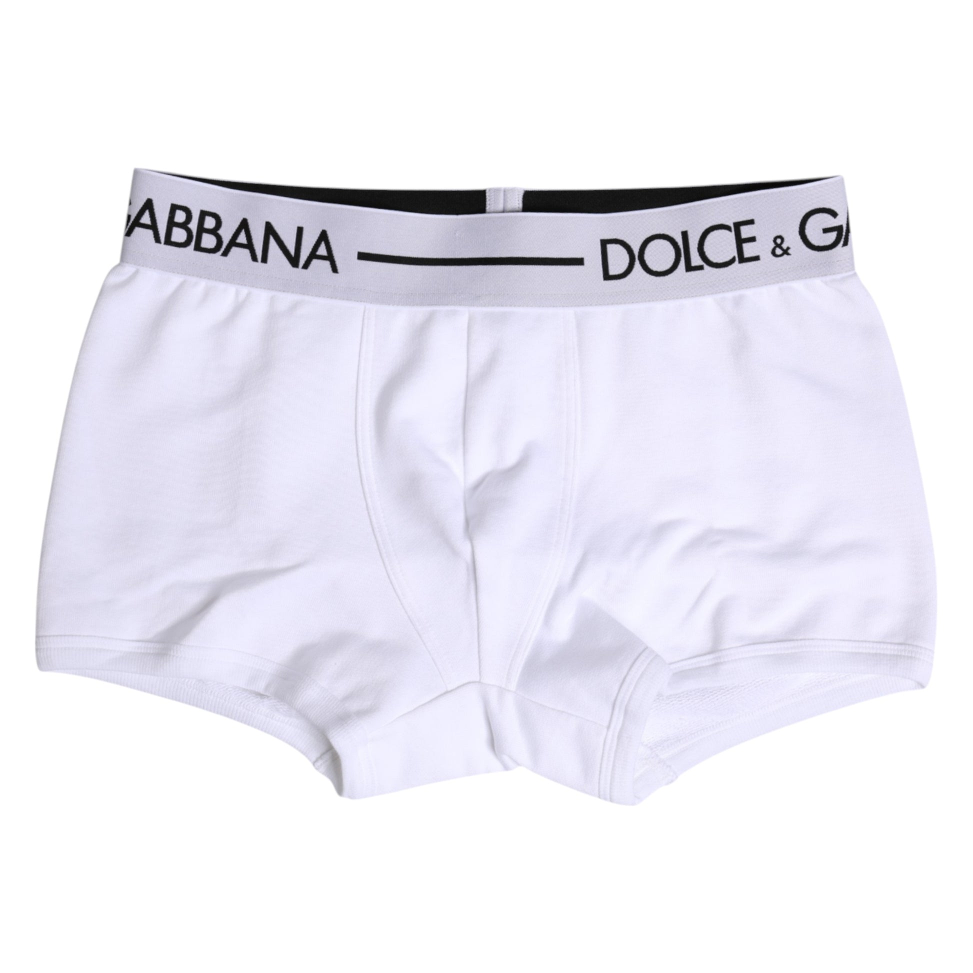 Dolce & Gabbana White Cotton Stretch Regular Boxer Underwear Dolce & Gabbana