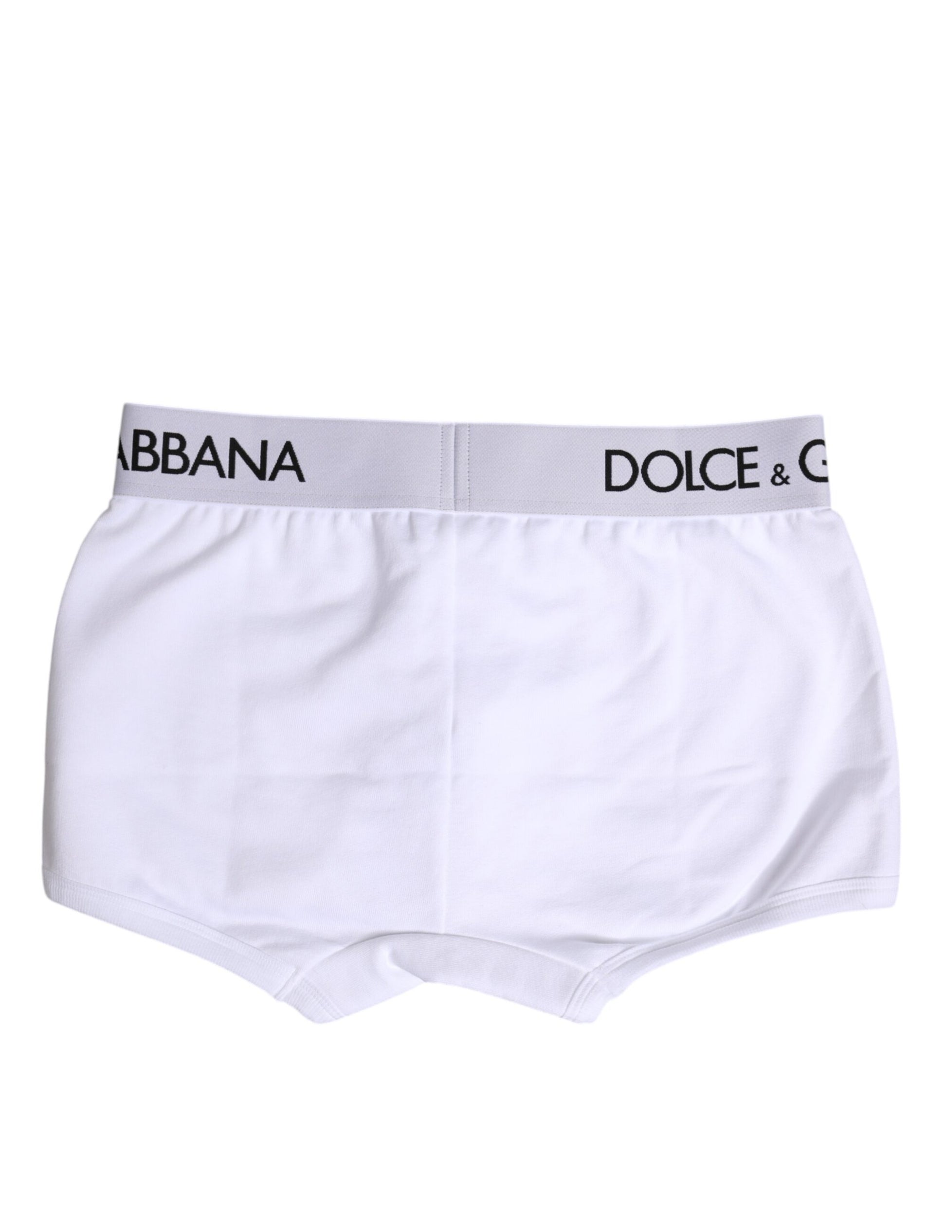 Dolce & Gabbana White Cotton Stretch Regular Boxer Underwear Dolce & Gabbana