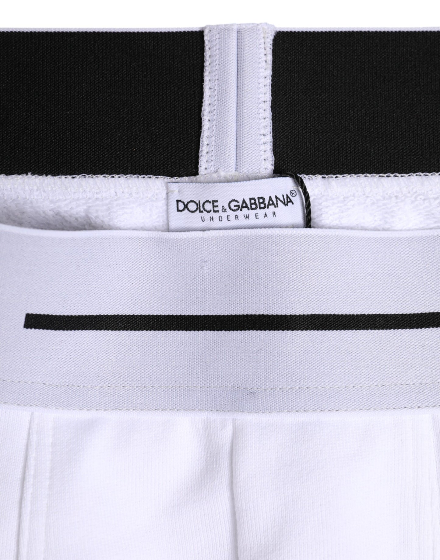 Dolce & Gabbana White Cotton Stretch Regular Boxer Underwear Dolce & Gabbana