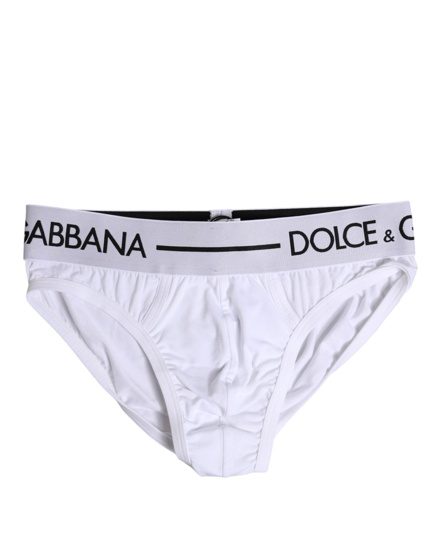 Dolce & Gabbana White Cotton Stretch Regular Brief Underwear Dolce & Gabbana