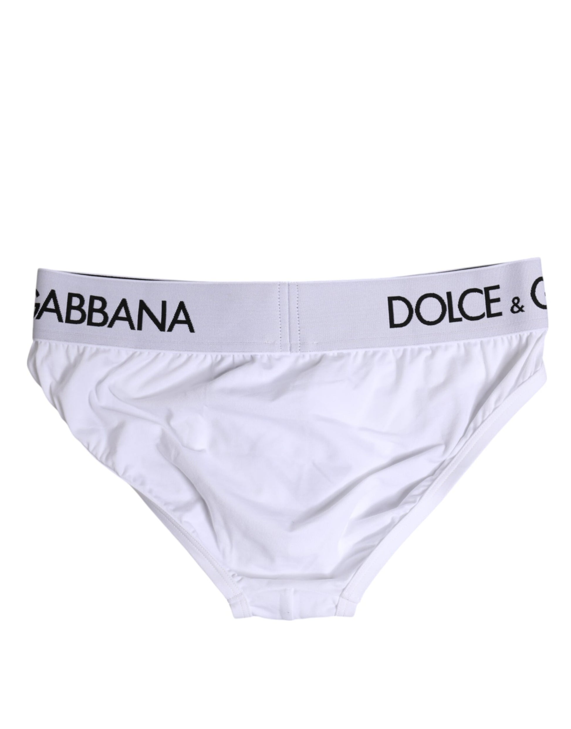 Dolce & Gabbana White Cotton Stretch Regular Brief Underwear Dolce & Gabbana
