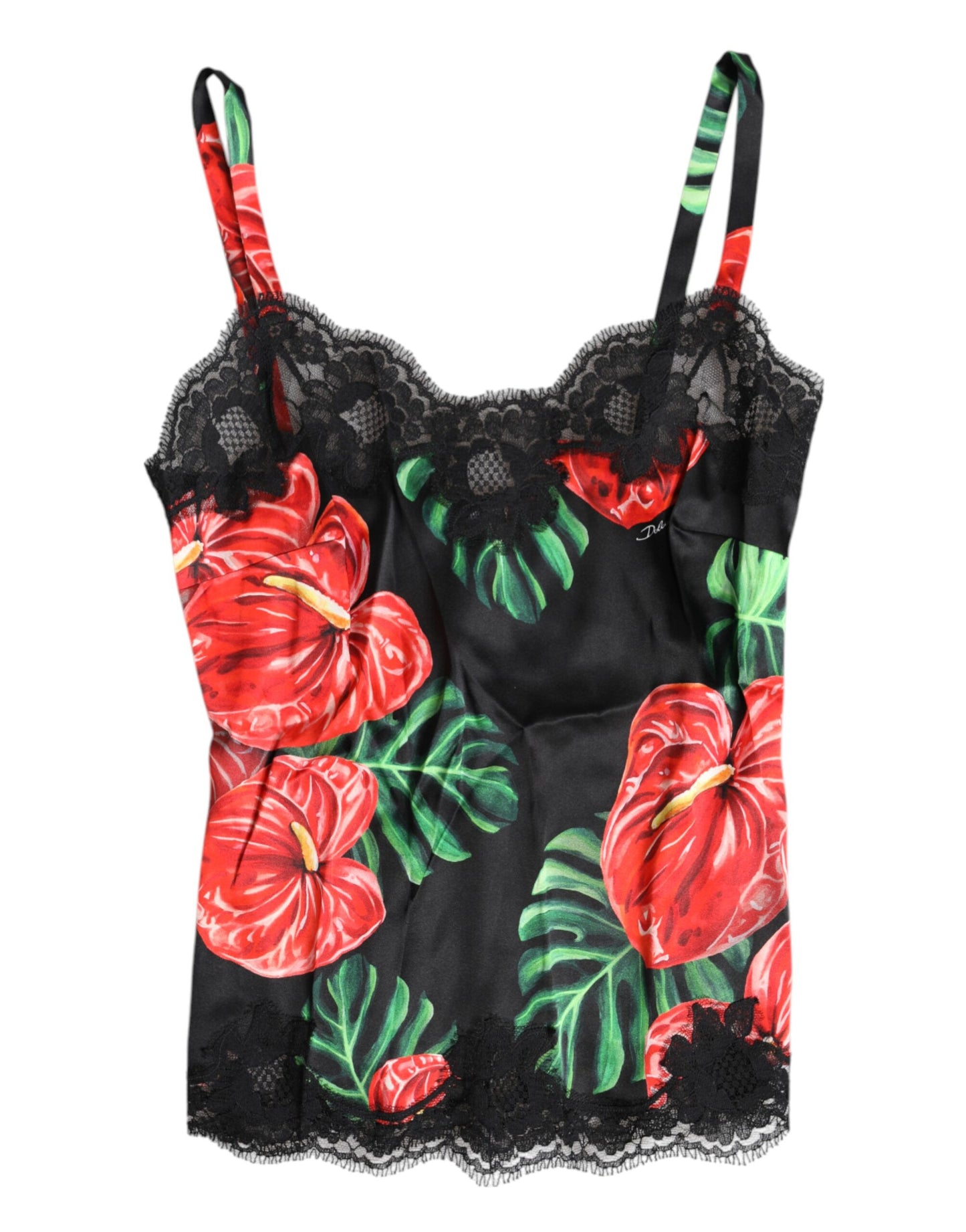 Dolce & Gabbana Multicolor Floral Silk Tank Lingerie Underwear Dolce & Gabbana