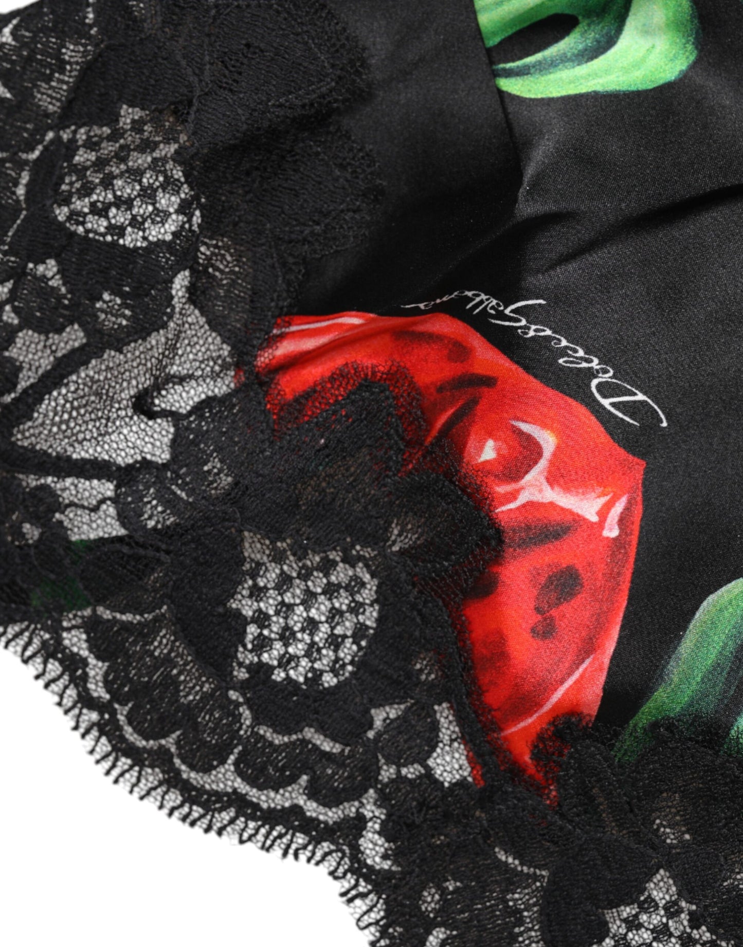 Dolce & Gabbana Multicolor Floral Silk Tank Lingerie Underwear Dolce & Gabbana