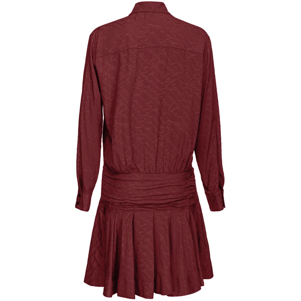 PINKO Red Silk Women Dress PINKO