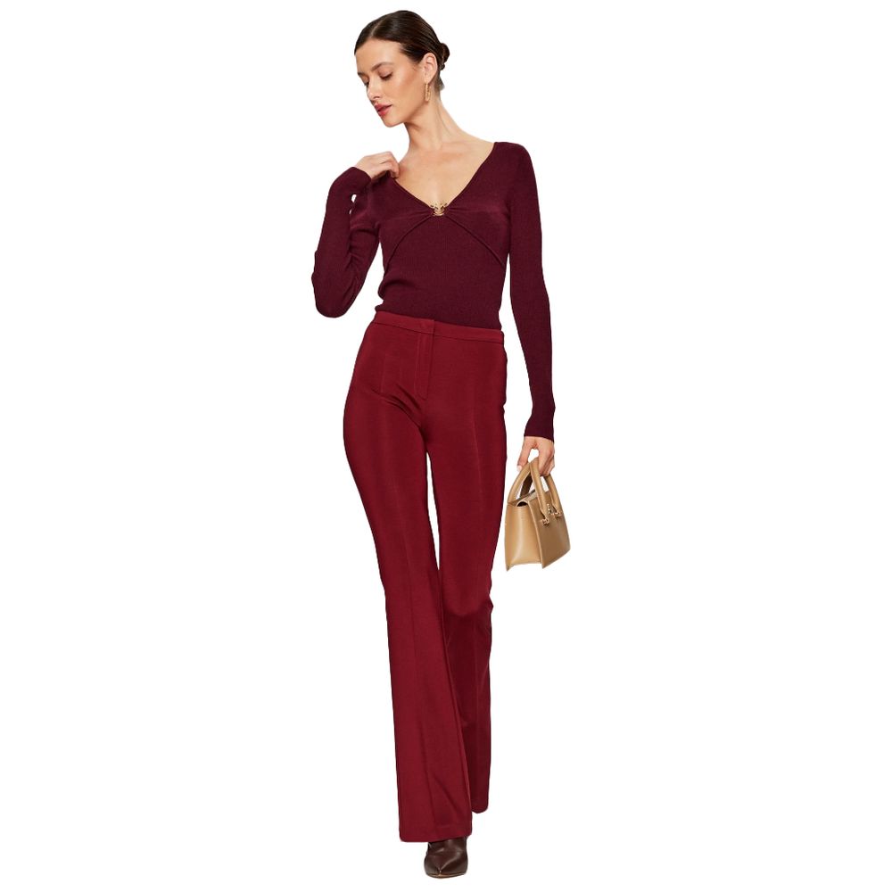 PINKO Red Viscose Jeans & Pant PINKO