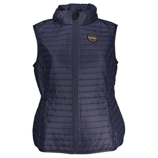 Napapijri Blue Polyester Jackets & Coat Napapijri