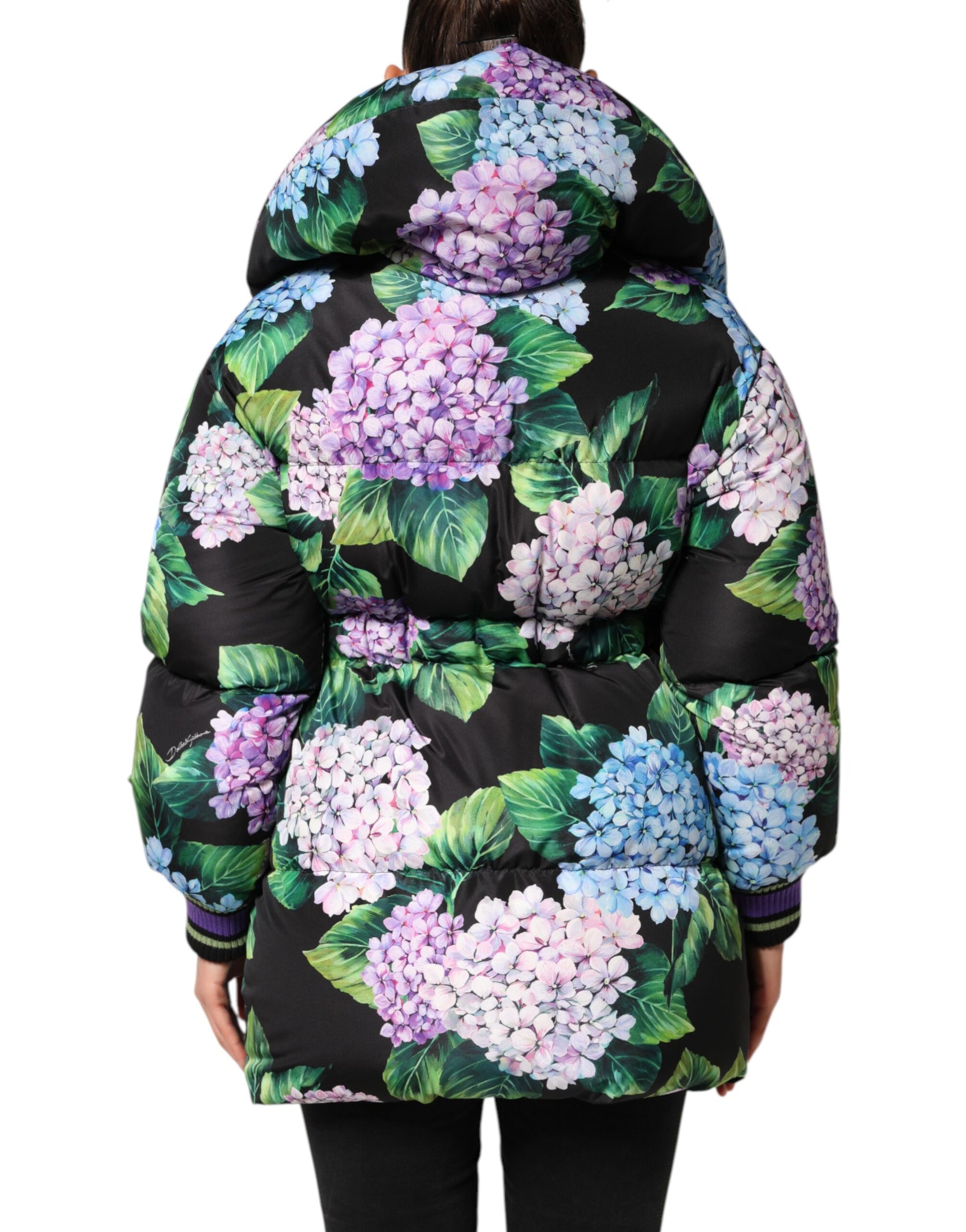 Dolce & Gabbana Multicolor Floral Print Puffer Quilted Jacket Dolce & Gabbana