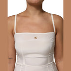 Dolce & Gabbana White Full Slip DG Logo Silk Dress Sleepwear