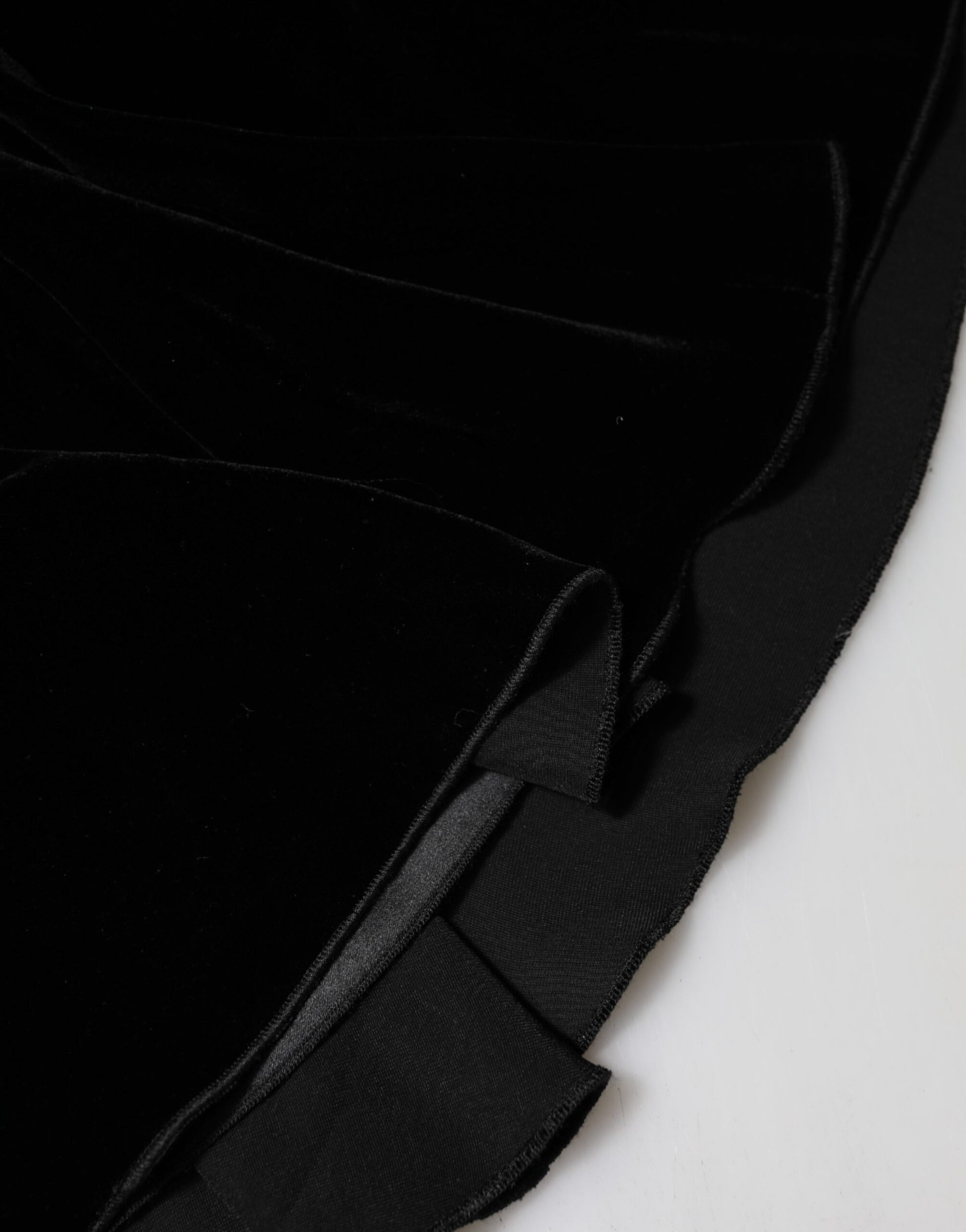 Dolce & Gabbana Black High Waist Fit Flared Midi Skirt Dolce & Gabbana