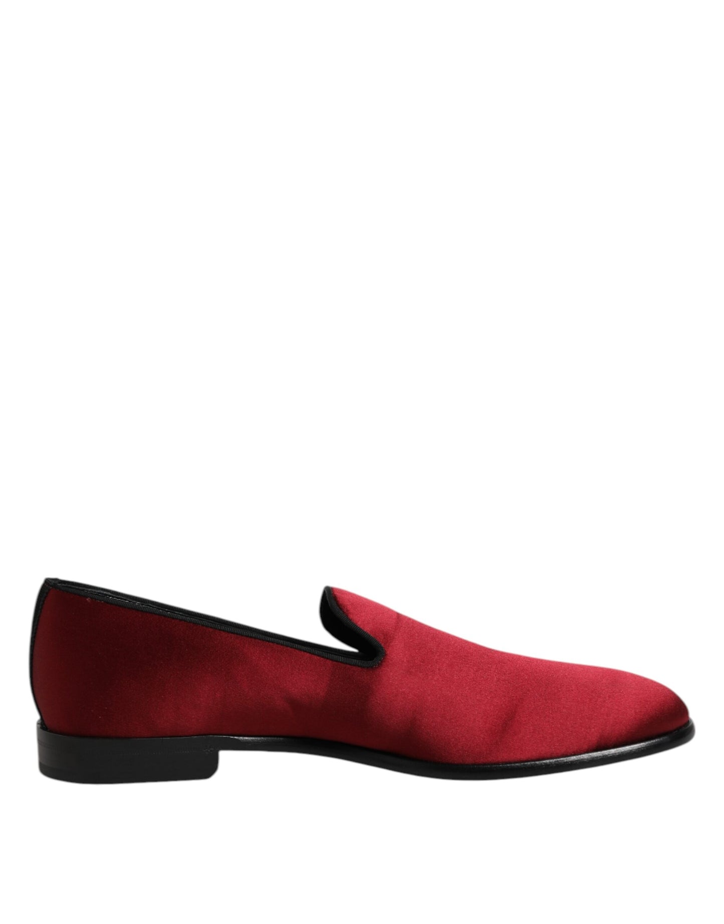 Dolce & Gabbana Red Velvet Slip On Loafers Formal Shoes Dolce & Gabbana