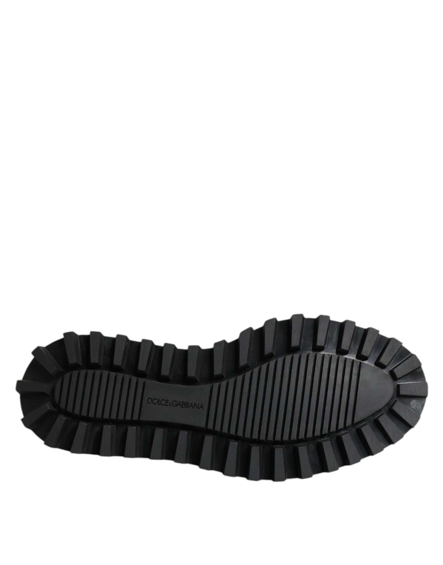 Dolce & Gabbana Black Leather Lace Up Trekking Dress Shoes Dolce & Gabbana