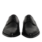 Dolce & Gabbana Black Leather Lace Up Dress Men Derby Shoes