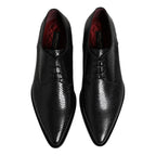 Dolce & Gabbana Black Leather Lace Up Dress Men Derby Shoes
