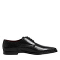Dolce & Gabbana Black Leather Lace Up Dress Men Derby Shoes