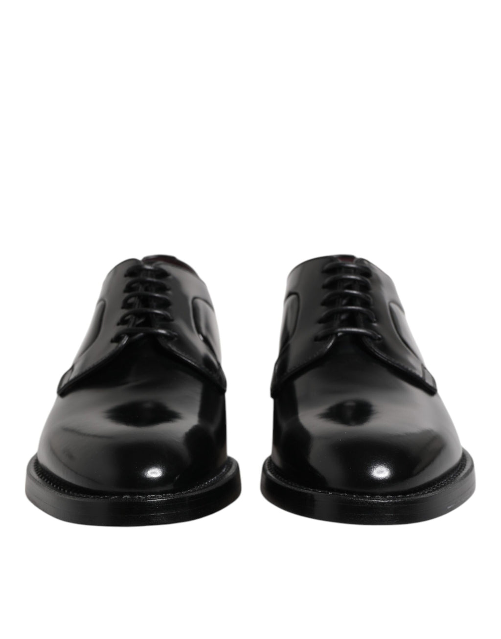 Dolce & Gabbana Black Calf Leather Lace Up Dress Derby Shoes Dolce & Gabbana