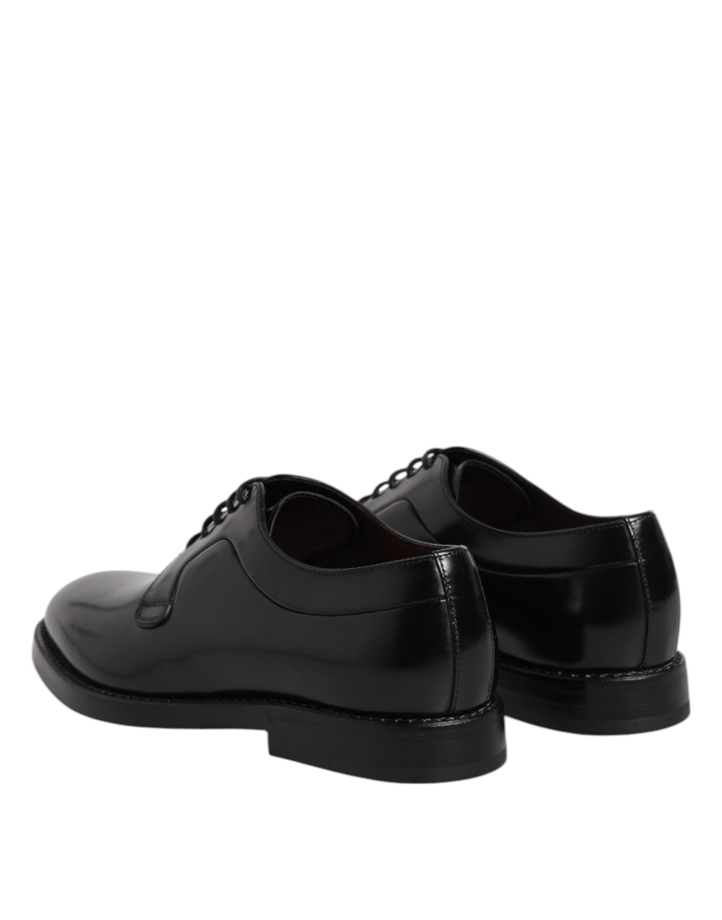 Dolce & Gabbana Black Calf Leather Lace Up Dress Derby Shoes