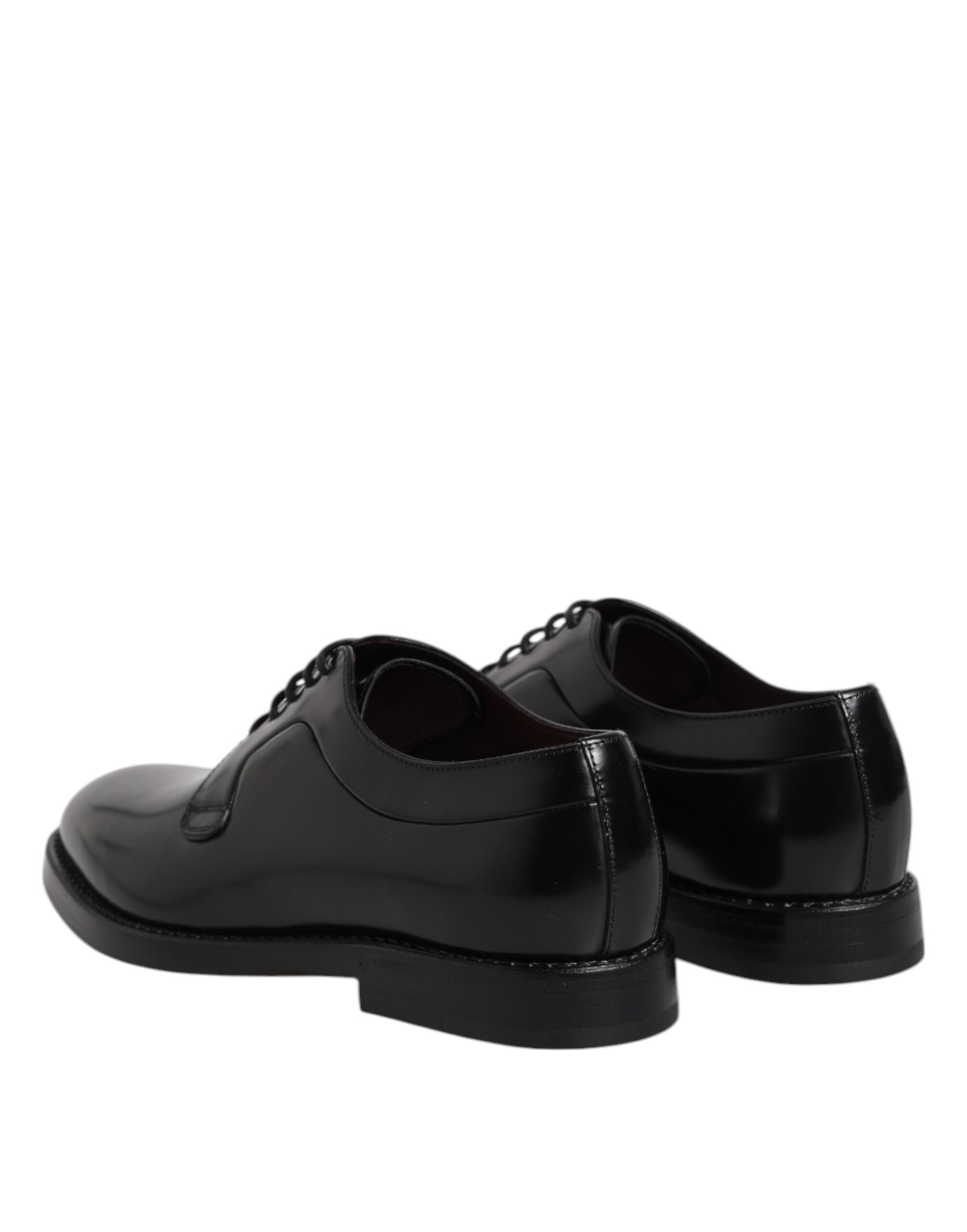 Dolce & Gabbana Black Calf Leather Lace Up Dress Derby Shoes Dolce & Gabbana