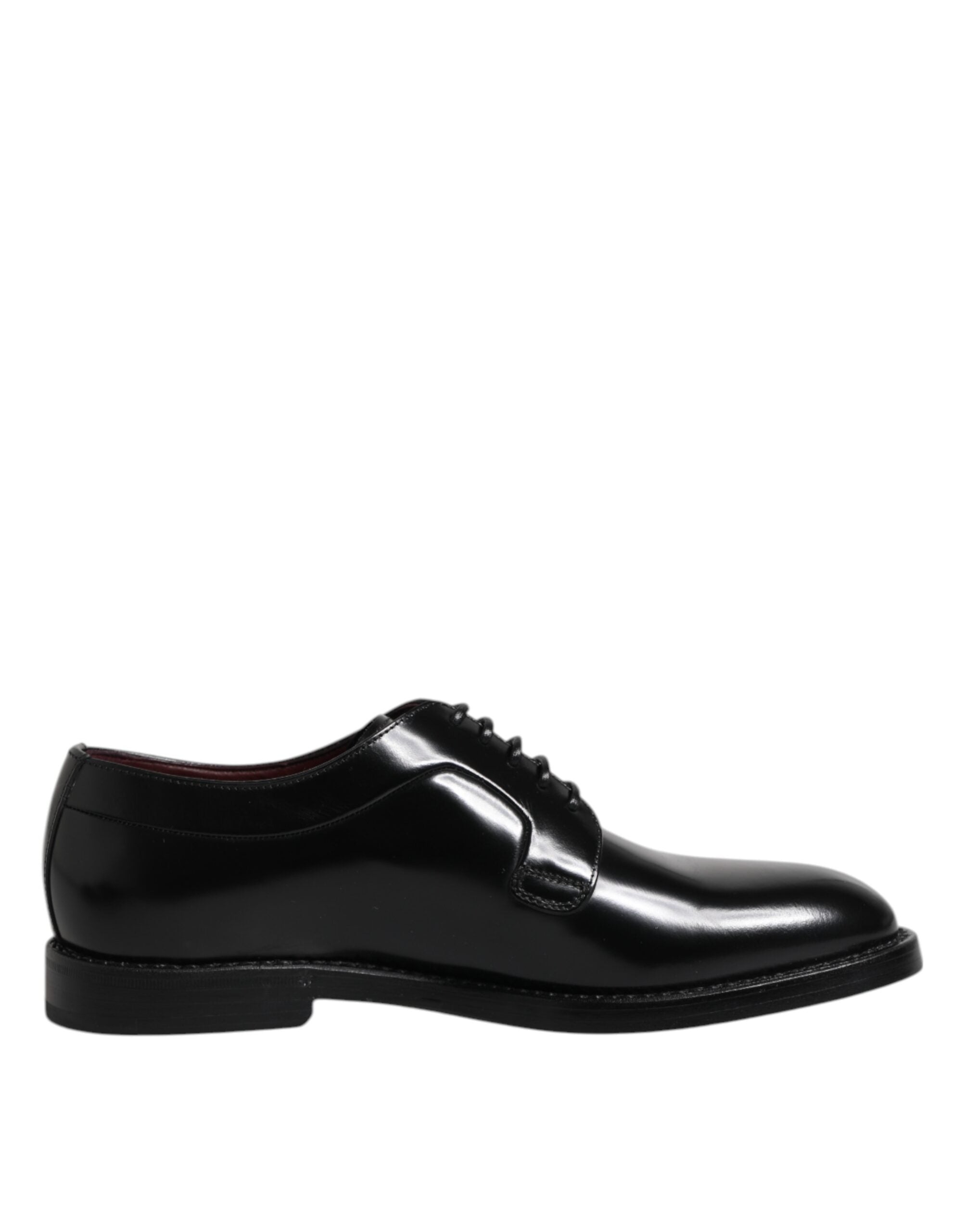 Dolce & Gabbana Black Calf Leather Lace Up Dress Derby Shoes Dolce & Gabbana