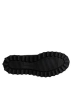Dolce & Gabbana Black Belted DG Logo Men Chelsea Boots Shoes - Eljoys Fashion 