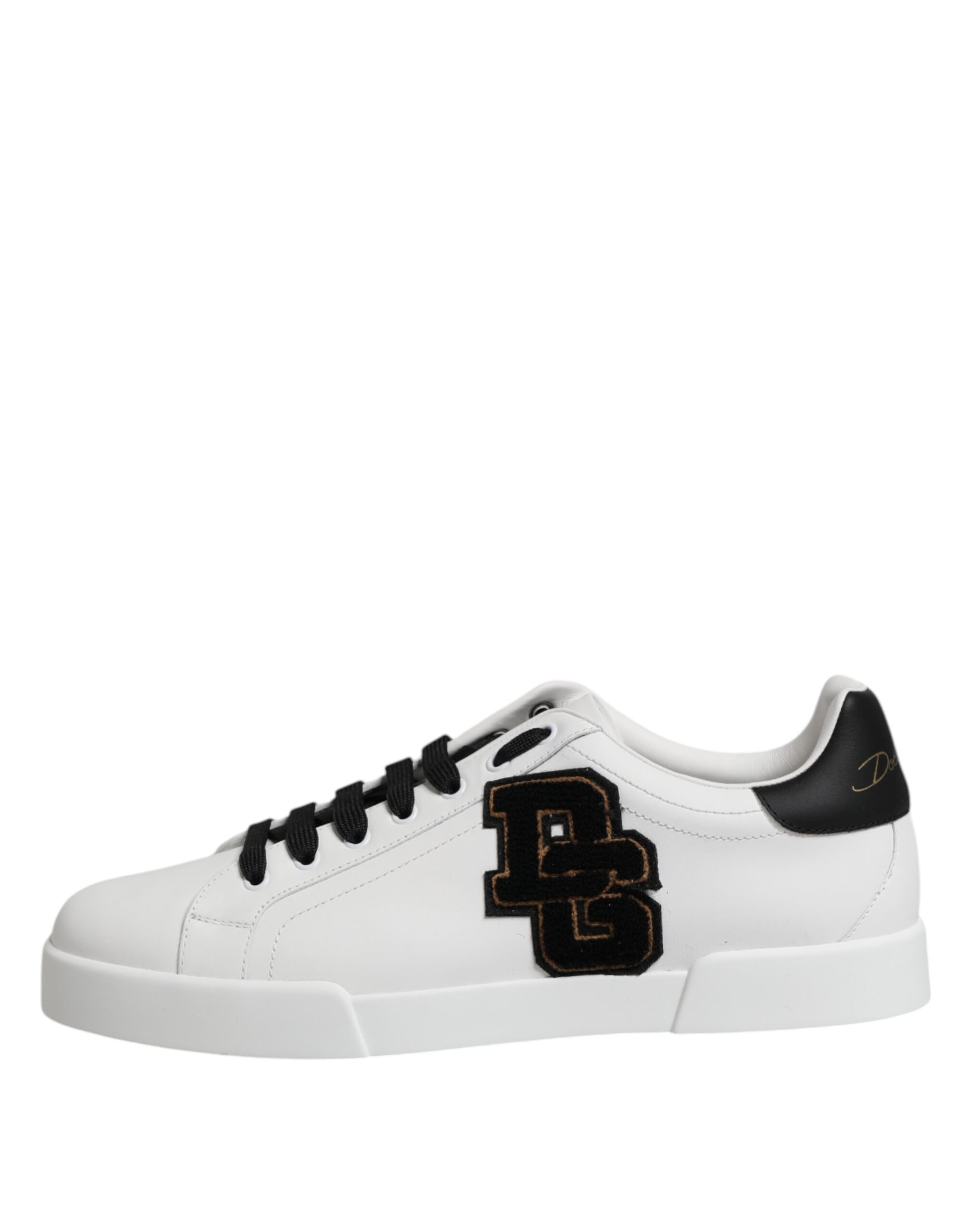 Dolce & Gabbana White DG Logo Portofino Low Top Sneakers Shoes Dolce & Gabbana