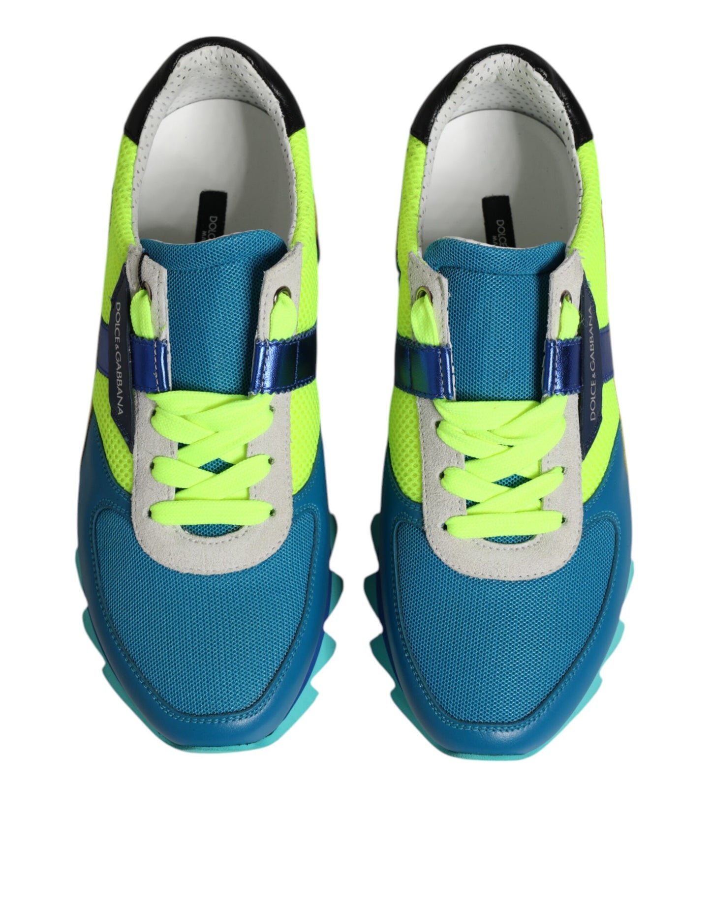 Dolce & Gabbana Multicolor Leather Low Top Men Sneakers Shoes Dolce & Gabbana