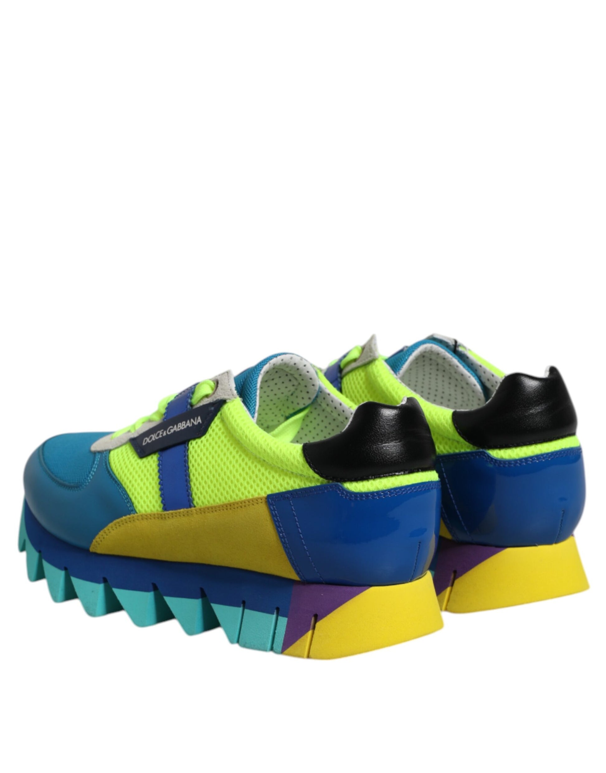 Dolce & Gabbana Multicolor Leather Low Top Men Sneakers Shoes Dolce & Gabbana