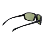 Serengeti black plastic sunglasses with dark tinted lenses and sleek frame, stylish and protective eyewear for sunny days.