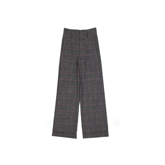 Alberta Ferretti Cotton And Wool Trousers Alberta Ferretti