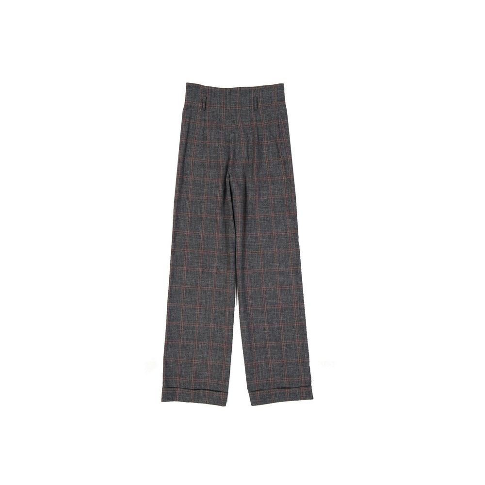 Alberta Ferretti Cotton And Wool Trousers Alberta Ferretti
