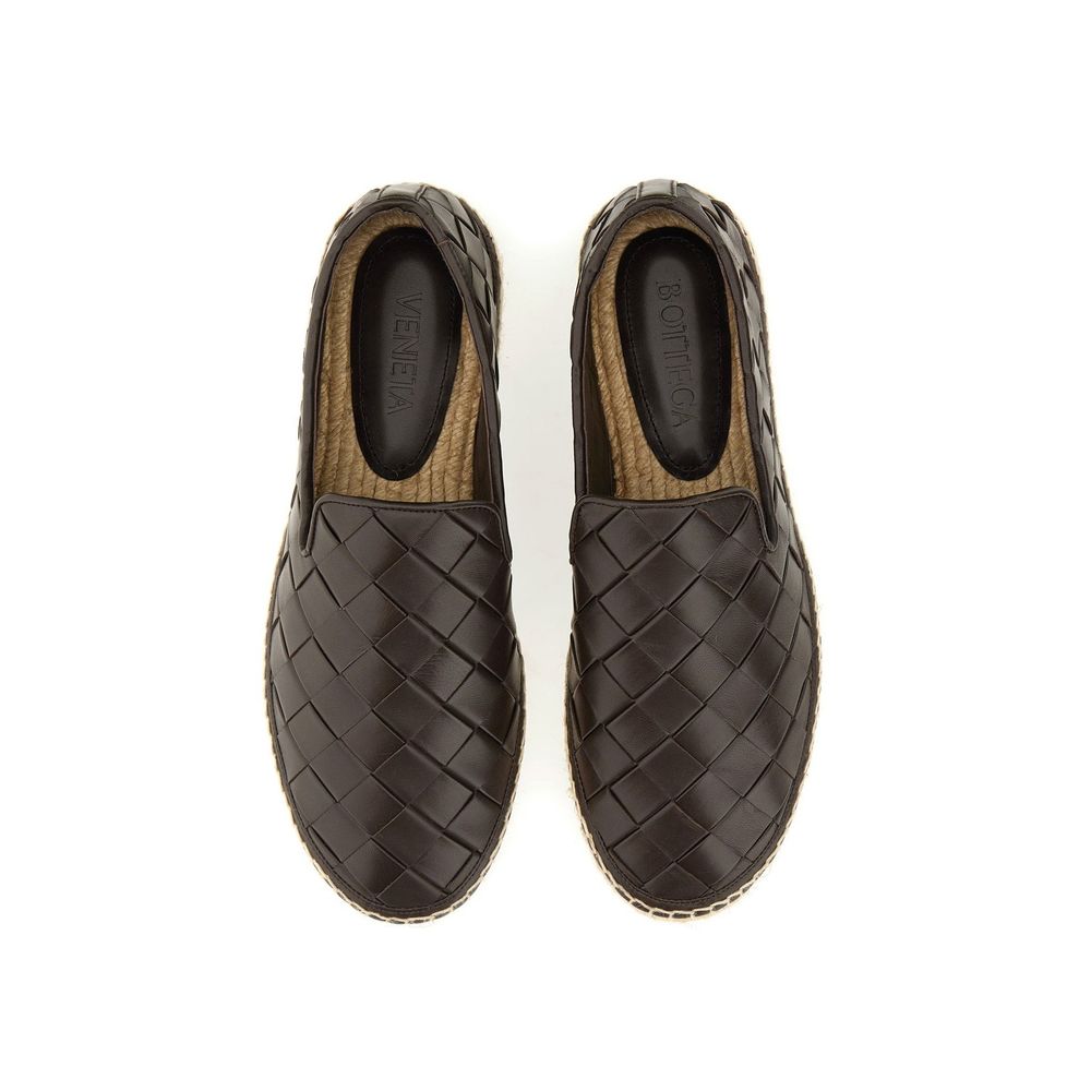 Bottega Veneta Brown Calfskin Espadrilles