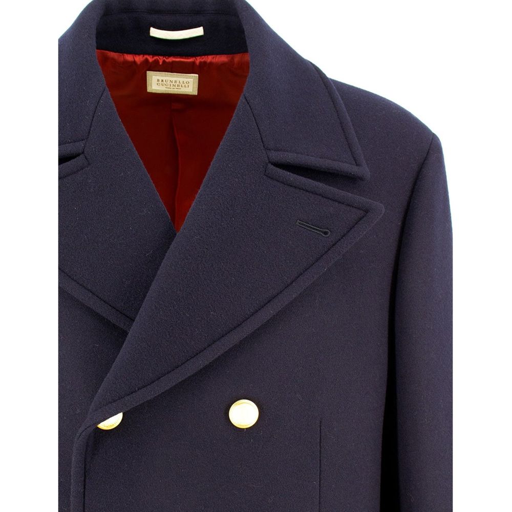 Brunello Cucinelli Martingale Double-Breast Coat Brunello Cucinelli