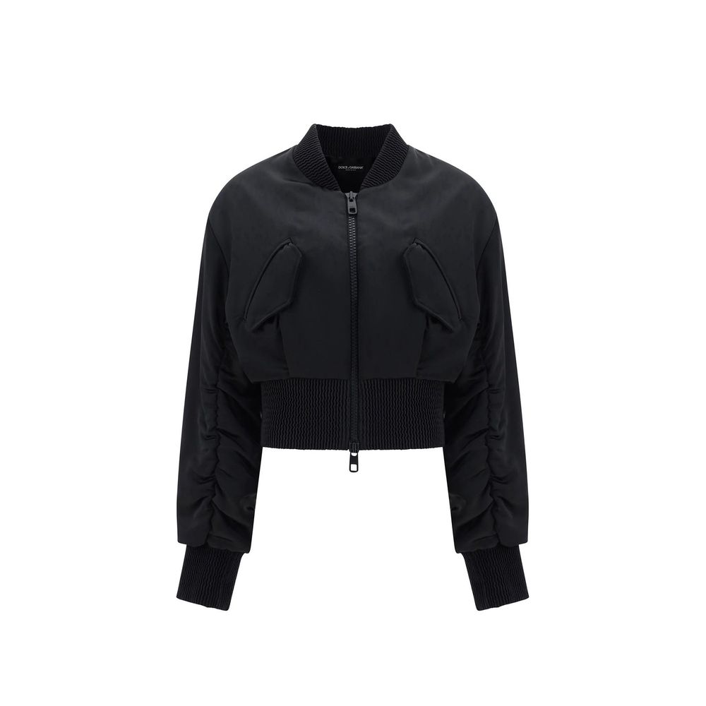Dolce & Gabbana Cropped Bomber Jacket Dolce & Gabbana