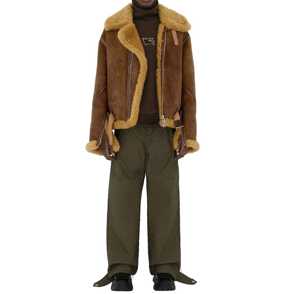 Burberry Quilted Pleated Pants Burberry