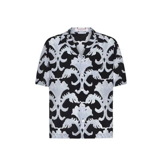 Valentino Garavani Metamorphos Wall Print Bowling Shirt Valentino