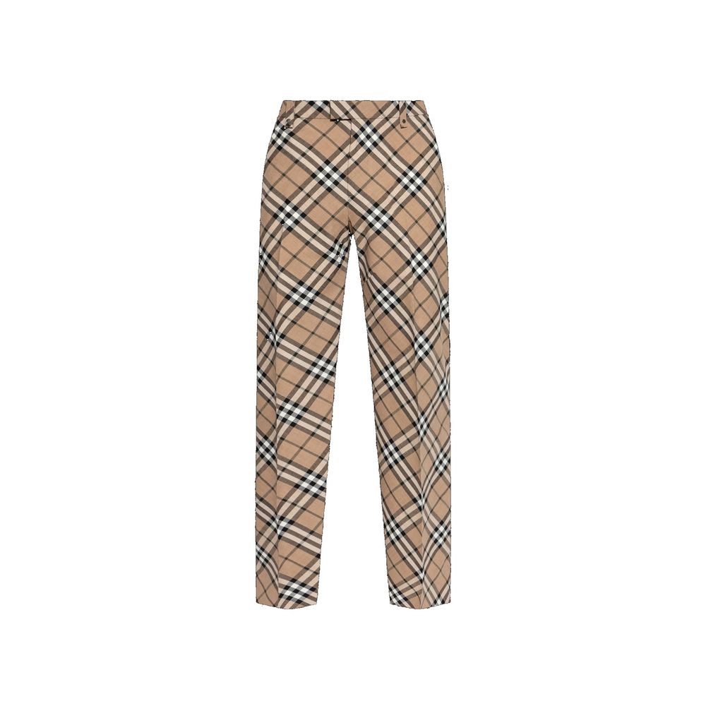 Burberry Wool Blend Check Pants Burberry