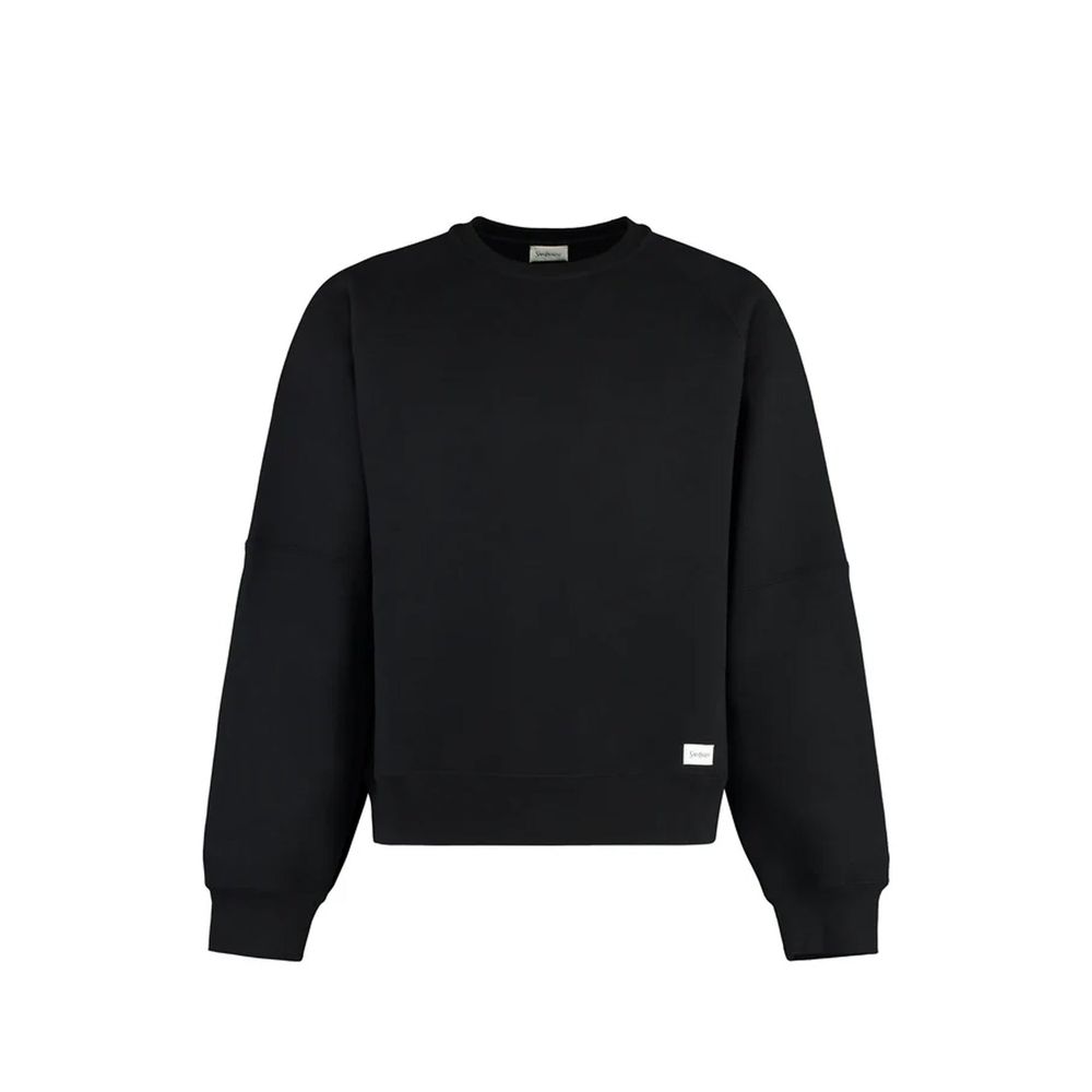 Saint Laurent Cotton Logo Sweatshirt Saint Laurent