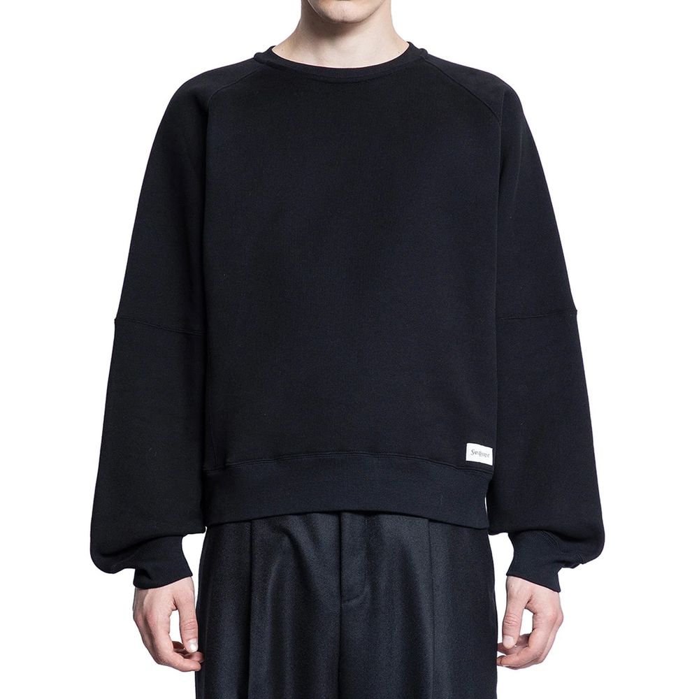 Saint Laurent Cotton Logo Sweatshirt Saint Laurent