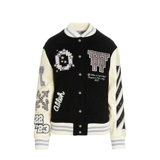 Off-White Wool Bomber Jacket Off-White