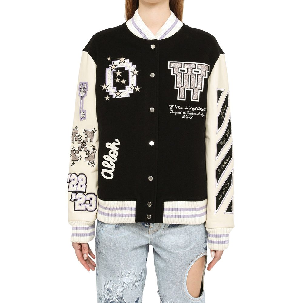 Off-White Wool Bomber Jacket Off-White
