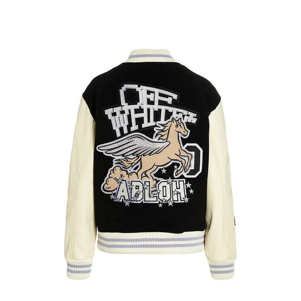 Off-White Wool Bomber Jacket Off-White