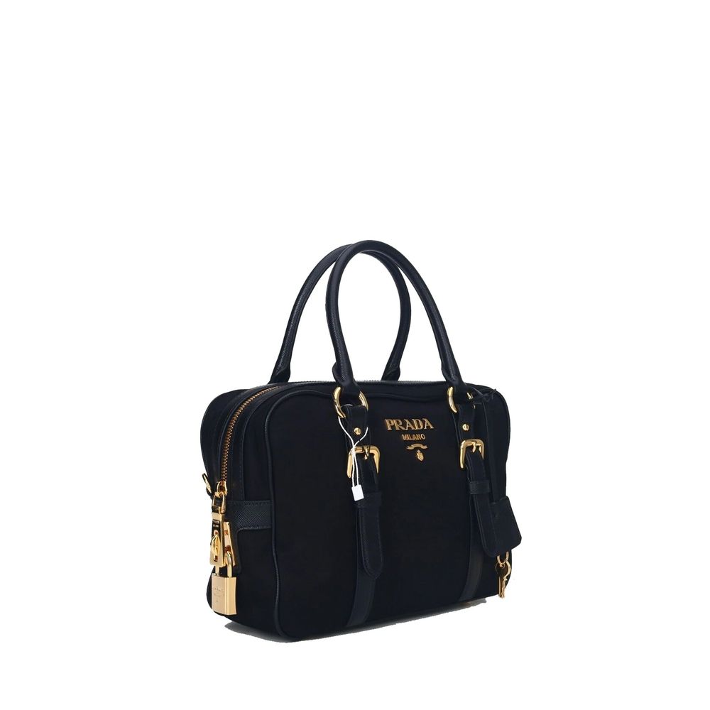Prada Logo Nylon Top Hand Bag Prada