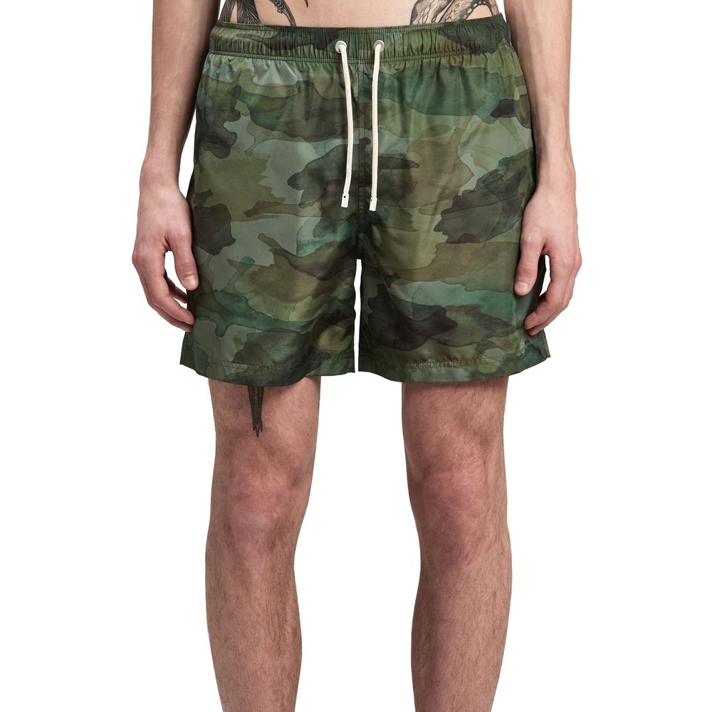 Palm Angels Camouflage Swim Shorts Palm Angels