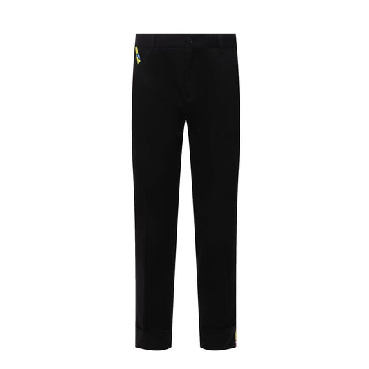 Versace Cotton Gabardine Trousers Versace