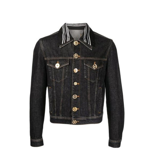 Versace Medusa Motif Denim Jacket Versace